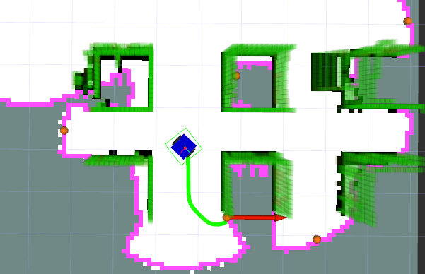 Exploration of the robot in a Gazebo simulation